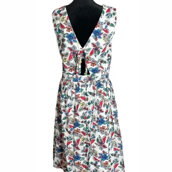 Long Tall Sally‎ Womens 8 Multi Color Sleeveless Midi Dress - Picture 8 of 12